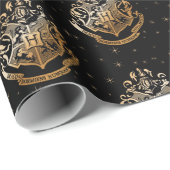 HOGWARTS™ Goldenes Wappen Geschenkpapier (Rolleneckpunkt)