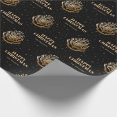 HOGWARTS™ Goldenes Wappen Geschenkpapier (Ecke)