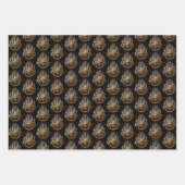 HOGWARTS™ Goldenes Wappen Geschenkpapier Set (Vorderseite 2)