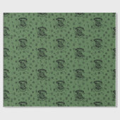 HOGWARTS™ Green Pattern Geschenkpapier (Flach)