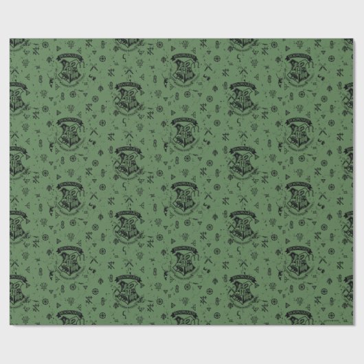 HOGWARTS™ Green Pattern Geschenkpapier (Flach)