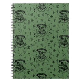 HOGWARTS™ Green Pattern Notizblock