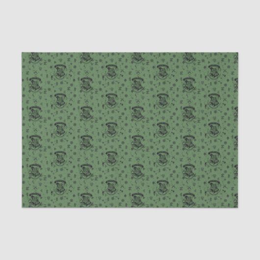 HOGWARTS™ Grünes Muster Seidenpapier (Vorderseite)
