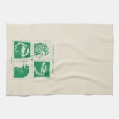 HOGWARTS™ Haus-Tiere-Grid Geschirrtuch (Horizontal)