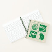 HOGWARTS™ Haus-Tiere-Grid Notizblock (Innenseite)