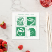 HOGWARTS™ Haus-Tiere-Grid Serviette (Beispiel)
