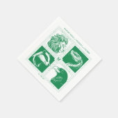 HOGWARTS™ Haus-Tiere-Grid Serviette (Ecke)