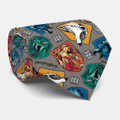 HOGWARTS™ Häuser - Crosshatched Muster Krawatte (Gerollt)