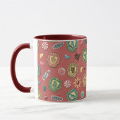 HOGWARTS™ Häuser-Feiertags-Cookie-Muster Tasse (Links)