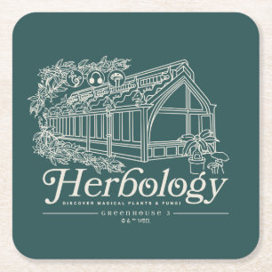 HOGWARTS™ Herbology Greenhouse Rechteckiger Pappuntersetzer