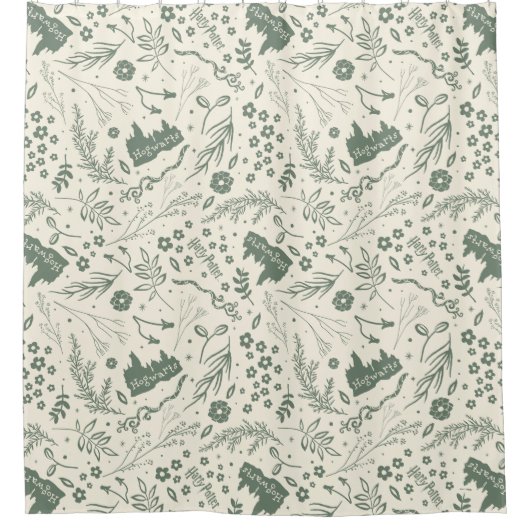 HOGWARTS™ Herbology Magic Pattern Duschvorhang (Vorderseite)