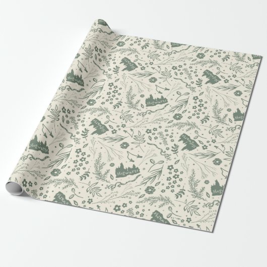 HOGWARTS™ Herbology Magic Pattern Geschenkpapier (Ungerollt)