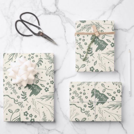 HOGWARTS™ Herbology Magic Pattern Geschenkpapier Set (Vorderseite)