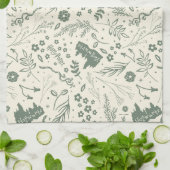 HOGWARTS™ Herbology Magic Pattern Geschirrtuch (Gefaltet)