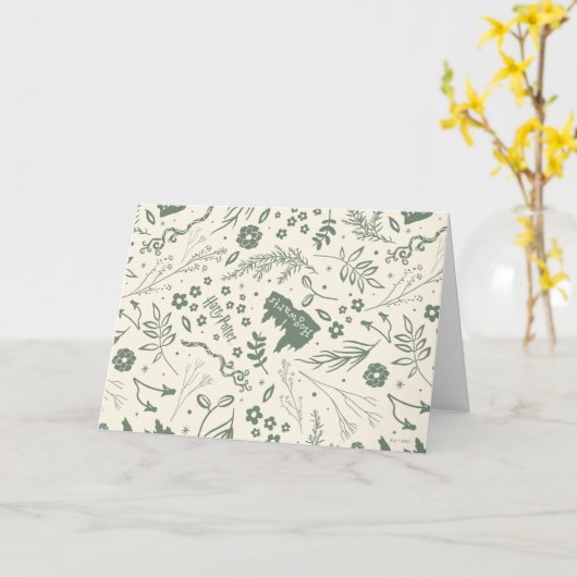 HOGWARTS™ Herbology Magic Pattern Karte (Gelbe Blume)