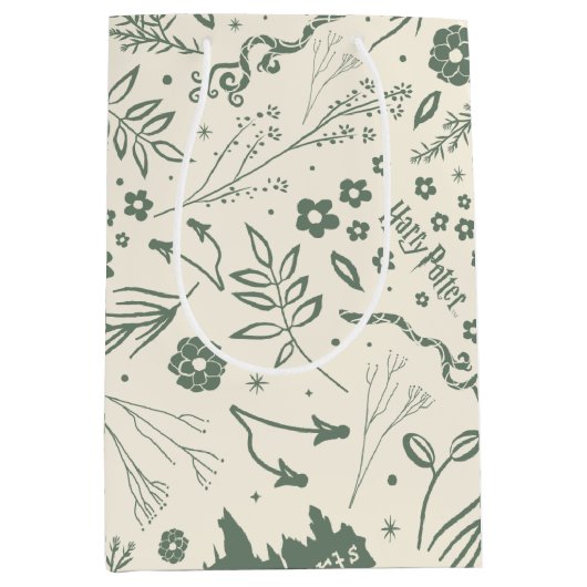 HOGWARTS™ Herbology Magic Pattern Mittlere Geschenktüte (Vorderseite)