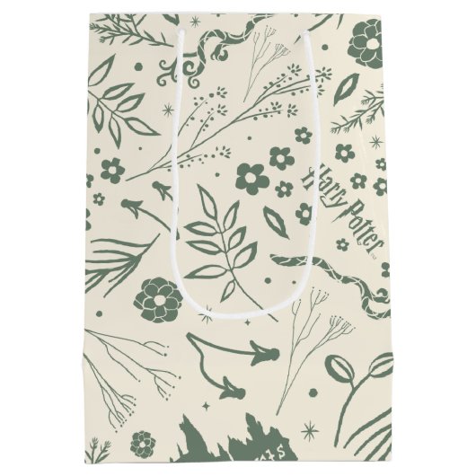 HOGWARTS™ Herbology Magic Pattern Mittlere Geschenktüte (Rückseite)