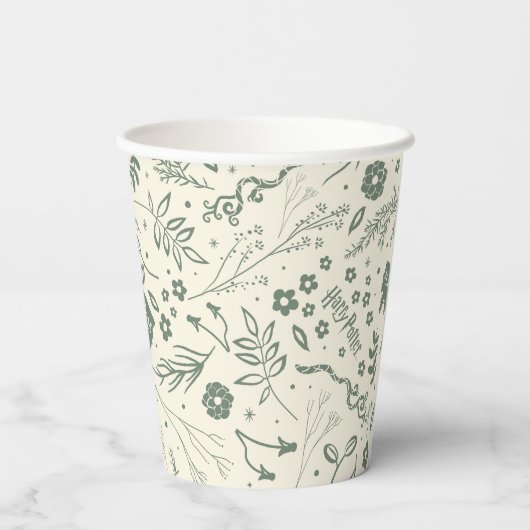 HOGWARTS™ Herbology Magic Pattern Pappbecher (Rückseite)