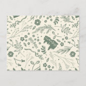 HOGWARTS™ Herbology Magic Pattern Postkarte (Vorderseite)