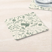 HOGWARTS™ Herbology Magic Pattern Rechteckiger Pappuntersetzer (angewinkelt)