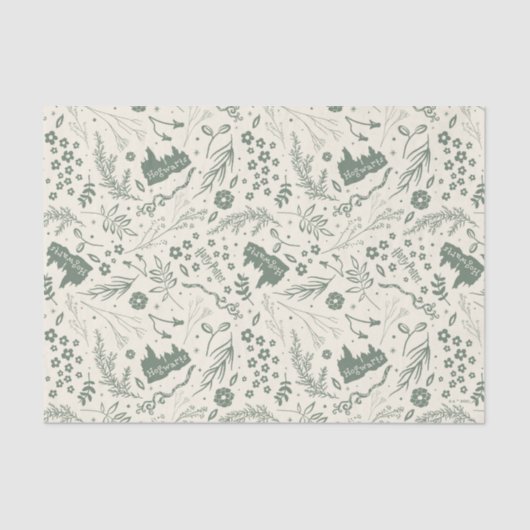 HOGWARTS™ Herbology Magic Pattern Seidenpapier (Vorderseite)