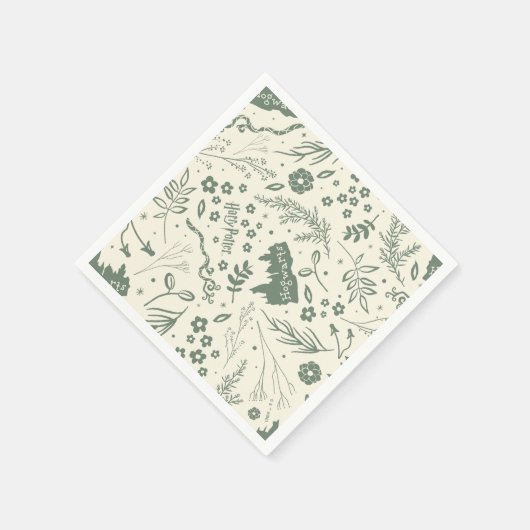 HOGWARTS™ Herbology Magic Pattern Serviette (Ecke)