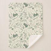 HOGWARTS™ Herbology Magic Pattern Sherpadecke (Vorderseite)
