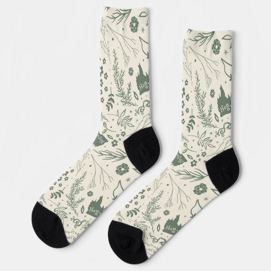 HOGWARTS™ Herbology Magic Pattern Socken (Linkes Detail)