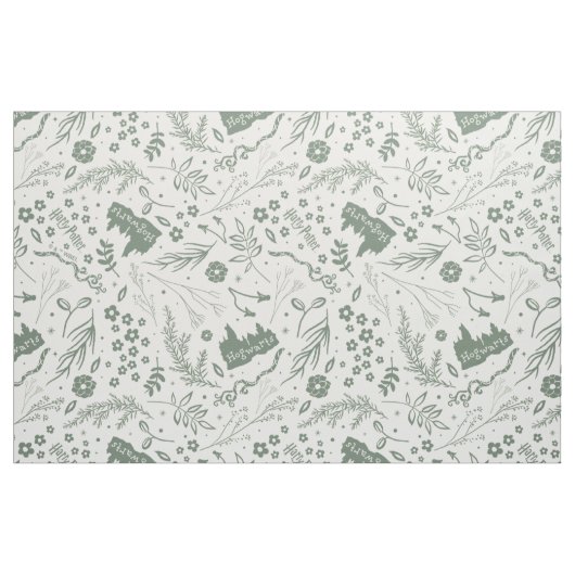 HOGWARTS™ Herbology Magic Pattern Stoff (Fat Quarter (45,7 x 55,9 cm))