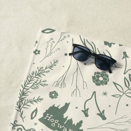 HOGWARTS™ Herbology Magic Pattern Strandtuch (Beispiel)