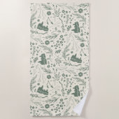 HOGWARTS™ Herbology Magic Pattern Strandtuch (Vorderseite)