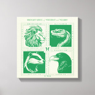 HOGWARTS™ House Animals Grid Leinwanddruck