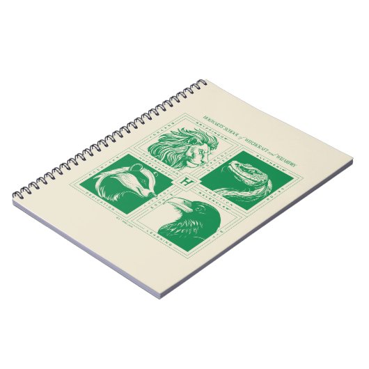 HOGWARTS™ House Animals Grid Notizblock (Linke Seite)