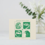 HOGWARTS™ House Animals Grid Postkarte (Stehend Vorderseite)