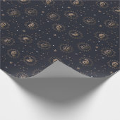 Hogwarts House Wappen Constellation Pattern Geschenkpapier (Ecke)