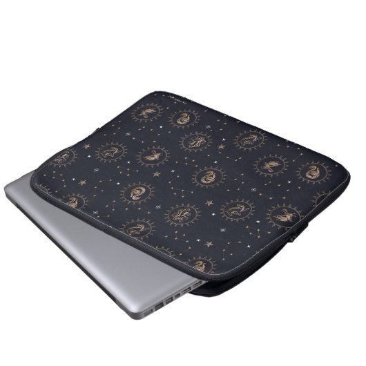 Hogwarts House Wappen Constellation Pattern Laptopschutzhülle (Vorne Knopf)