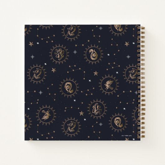 Hogwarts House Wappen Constellation Pattern Notizblock (Rückseite)