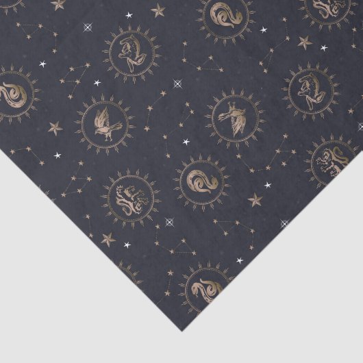 Hogwarts House Wappen Constellation Pattern Seidenpapier (Ausschnitt)