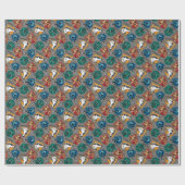 HOGWARTS™ Houses Crosshatched Pattern Geschenkpapier (Flach)