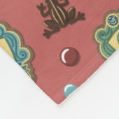 HOGWARTS™ Houses Holiday Cookies Muster Fleecedecke (Ecke)