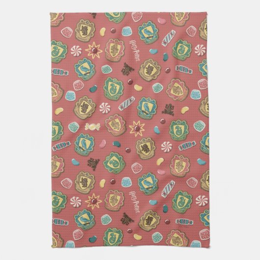 HOGWARTS™ Houses Holiday Cookies Muster Geschirrtuch (Vertikal)