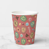 HOGWARTS™ Houses Holiday Cookies Muster Pappbecher (Rückseite)