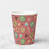 HOGWARTS™ Houses Holiday Cookies Muster Pappbecher (Vorderseite)