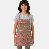 HOGWARTS™ Houses Holiday Cookies Muster Schürze (Insitu)