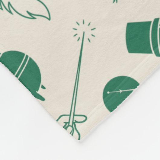 HOGWARTS™ Klassenmuster Fleecedecke (Ecke)