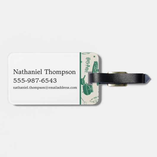 HOGWARTS™ Klassenmuster Gepäckanhänger (Rückseite horizontal)