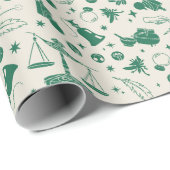 HOGWARTS™ Klassenmuster Geschenkpapier (Rolleneckpunkt)