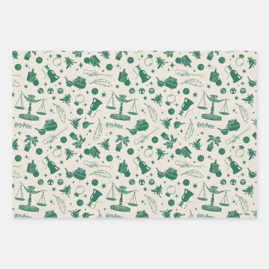 HOGWARTS™ Klassenmuster Geschenkpapier Set (Vorderseite 3)