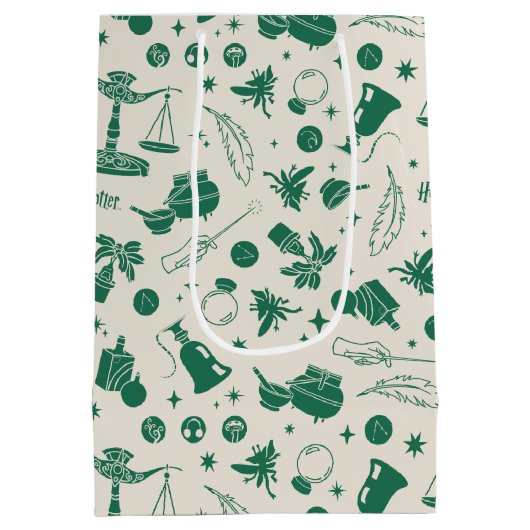 HOGWARTS™ Klassenmuster Mittlere Geschenktüte (Rückseite)