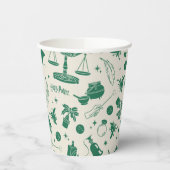 HOGWARTS™ Klassenmuster Pappbecher (Links)